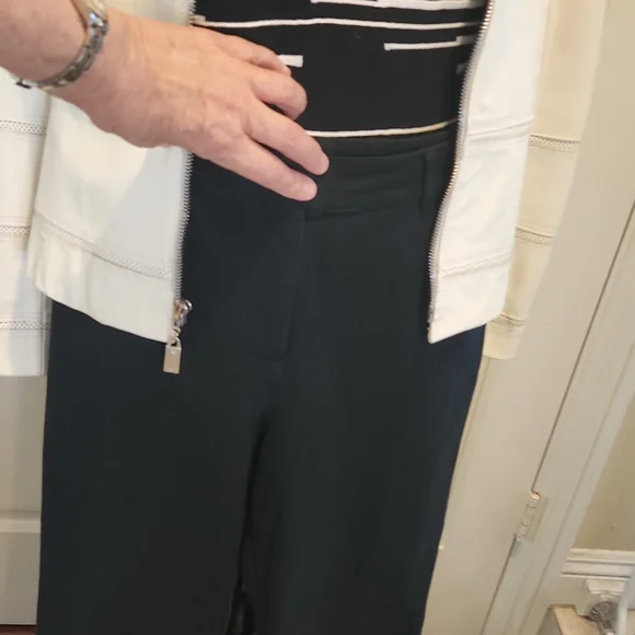 St. John leather jkt white M - Picture 2 of 14